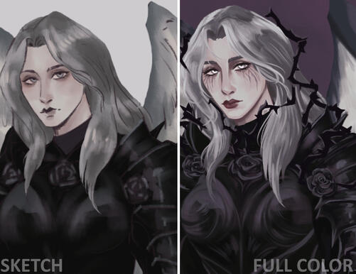 sketch color / full color