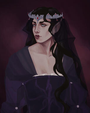 painted portrait